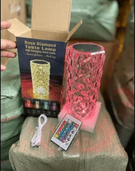 Rose Petals Crystal Lamp - iamlazy.store