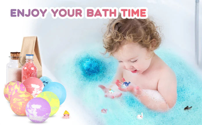 Bath Bomb Baby (Pack Of Any 2 Random Colors and Surprise Toys) -JC