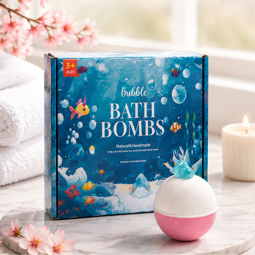 Bath Bomb Baby (Pack Of Any 2 Random Colors and Surprise Toys) -JC