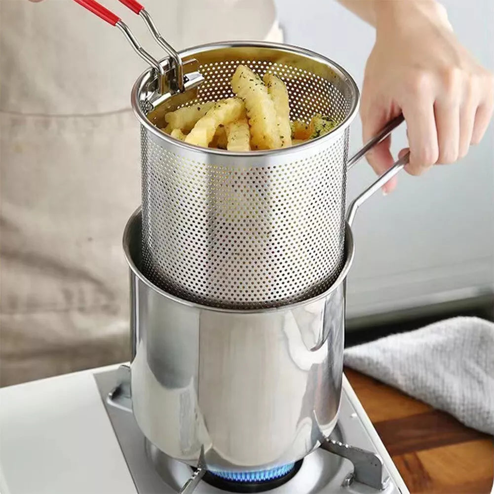 Deep Frying Pot with Strainer