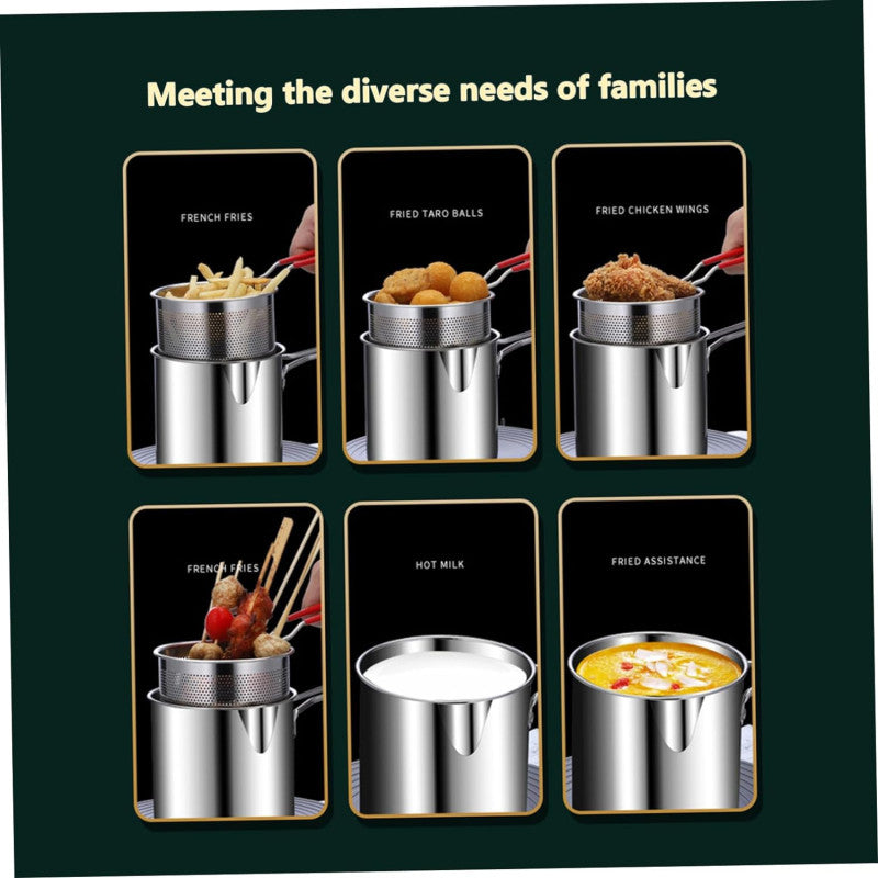 Deep Frying Pot with Strainer