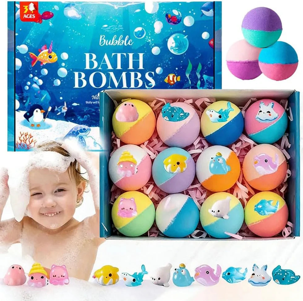 Bath Bomb Baby (Pack Of Any 2 Random Colors and Surprise Toys) -JC