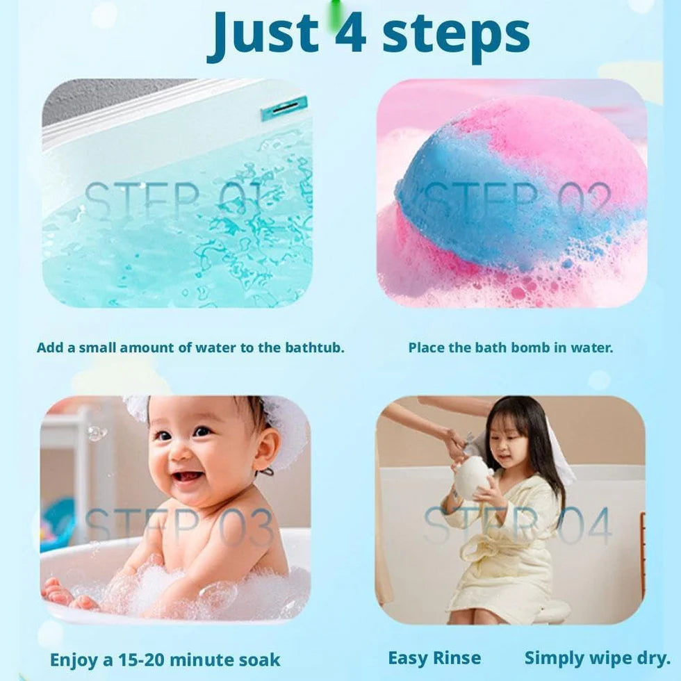 Bath Bomb Baby (Pack Of Any 2 Random Colors and Surprise Toys) -JC