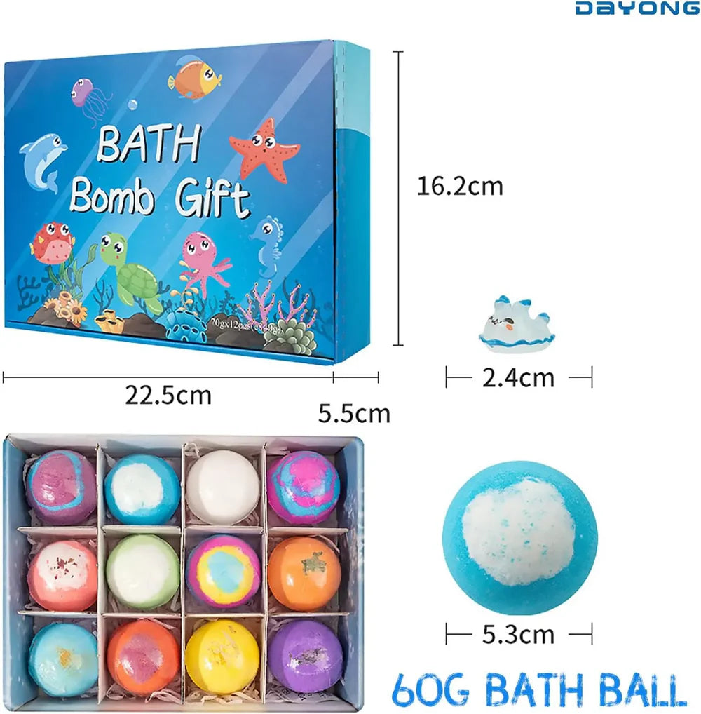 Bath Bomb Baby (Pack Of Any 2 Random Colors and Surprise Toys) -JC