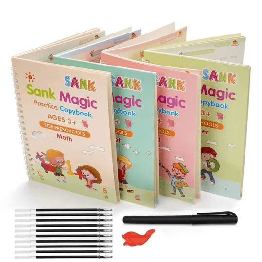 MAGIC PRACTICE COPYBOOK (PACK OF 4 BOOKS) - iamlazy.store