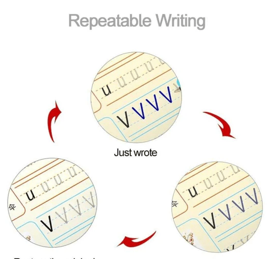 MAGIC PRACTICE COPYBOOK (PACK OF 4 BOOKS) - iamlazy.store