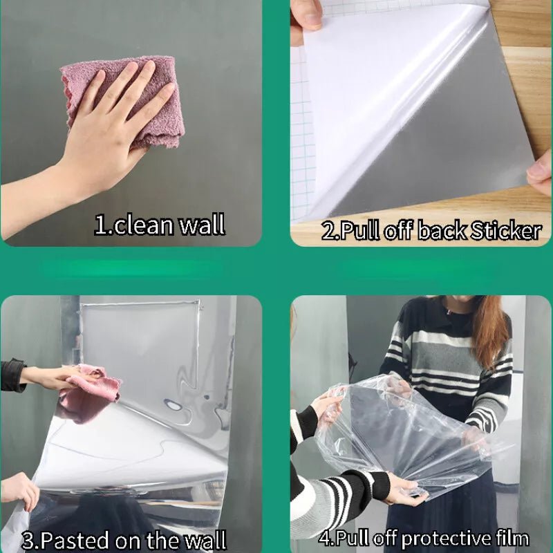 Wall Mirror Sticker (Large) - iamlazy.store