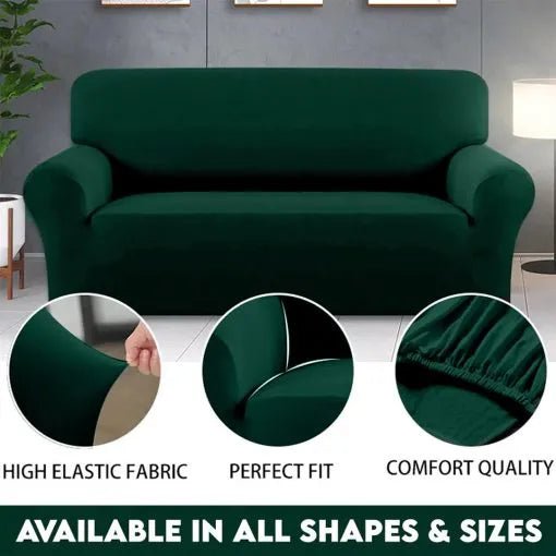 Green Color Cotton Sofa cover – S1004 - iamlazy.store
