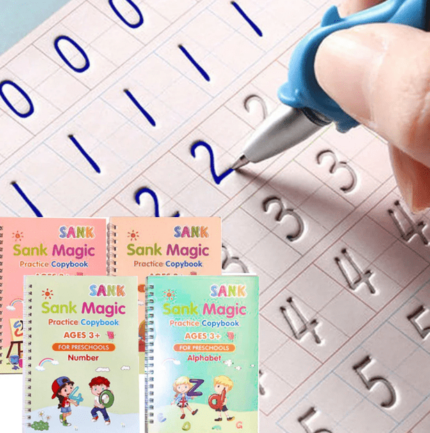 MAGIC PRACTICE COPYBOOK (PACK OF 4 BOOKS) - iamlazy.store