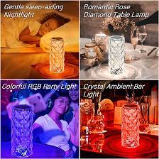 Rose Petals Crystal Lamp - iamlazy.store